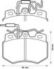 BENDIX 571319B Brake Pad Set, disc brake